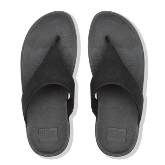 Fitflop Lulu Shimmer Toe Post Black