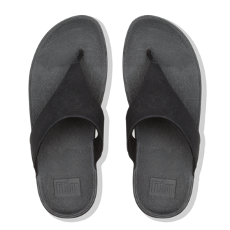 Fitflop Lulu Shimmer Toe Post Black