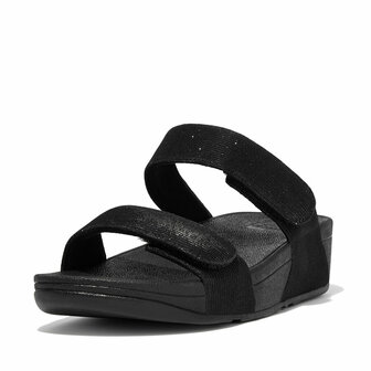 Fitflop Lulu Adjustable Shimmerlux FZ9-090 Zwart 
