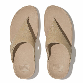 Fitflop Lulu Shimmerlux Toepost FZ7-A94 Beige