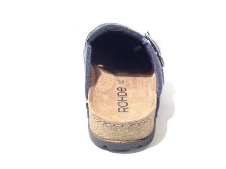 Rohde 6012 55 pantoffel (open hiel) Blauw