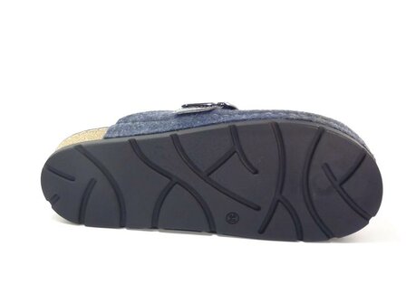 Rohde 6012 55 pantoffel (open hiel) Blauw