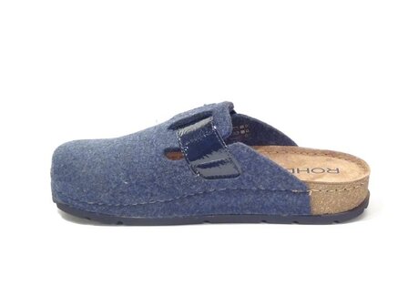 Rohde 6012 55 pantoffel (open hiel) Blauw