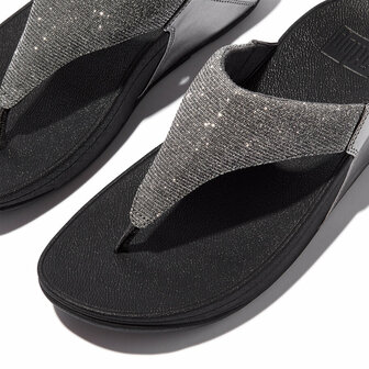 Fitflop Lulu Shimmerlux Toepost FZ7-054 Zilver