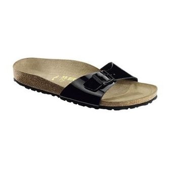 cassette Ooit Cadeau Birkenstock Madrid Zwart Lak 040301 / 040303 - Vedder Schoenen