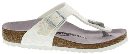 Birkenstock Gizeh Metallic Stones white 1008165 Mt. 33