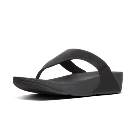 Fitflop Lulu Shimmer Toe Post Black