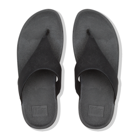 Fitflop Lulu Shimmer Toe Post Black