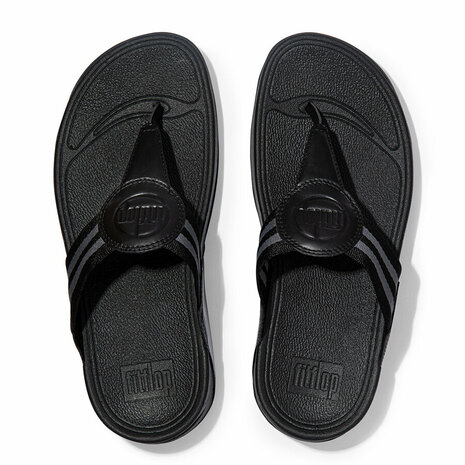 Fitflop Walkstar Toe Post DX4-090 Zwart Mt. 38-43