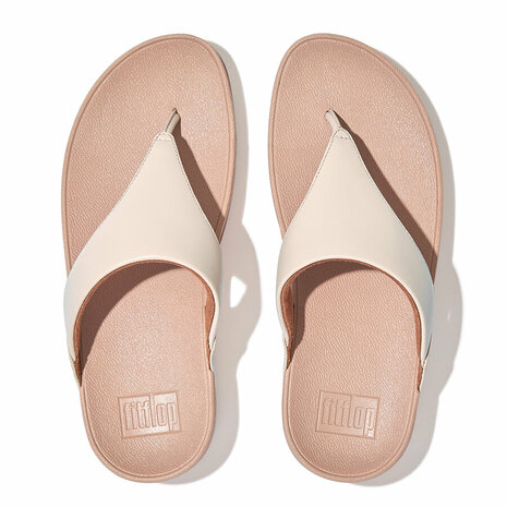 Fitflop Lulu Leather Toepost I88-A20 Beige Mt. 36-43