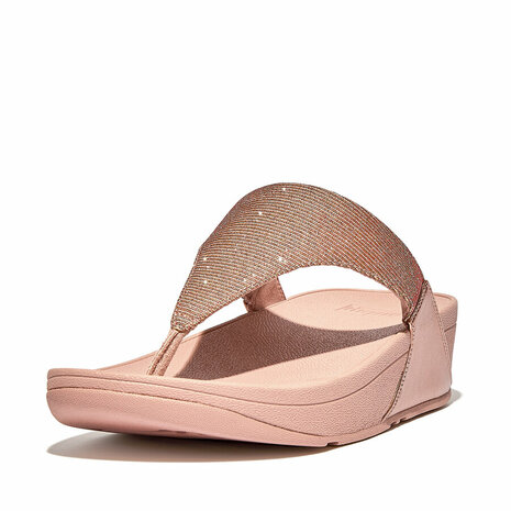 Fitflop Lulu Shimmerlux Toepost FZ7-323 Rose/Gold Mt. 36-43