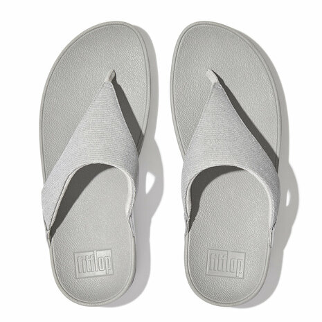 Fitflop Lulu Shimmerlux Toepost FZ7-011 Zilver Mt. 36-43