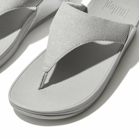 Fitflop Lulu Shimmerlux Toepost FZ7-011 Zilver Mt. 36-43