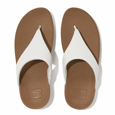 Fitflop Lulu Leather Toepost I88-024 Wit Mt. 36-41