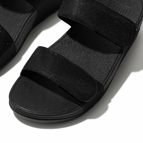 Fitflop Lulu Adjustable Shimmerlux FZ9-090 Zwart 