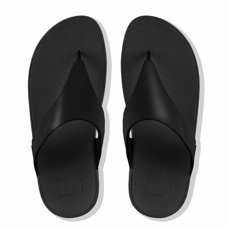 Fitflop Lulu Leather Toepost I88-001 Zwart Mt. 37-42