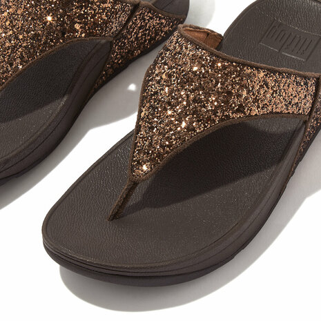 Fitflop Lulu Glitter Toe-Thongs X03-806 Brons