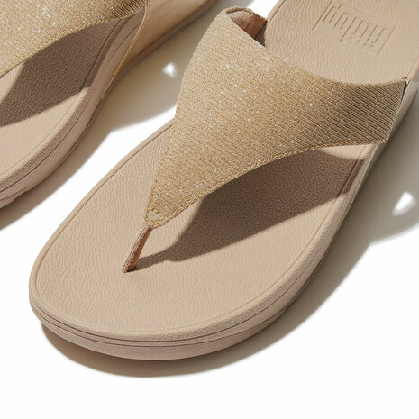 Fitflop Lulu Shimmerlux Toepost FZ7-A94 Beige