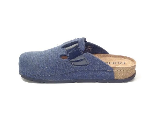 Rohde 6012 55 pantoffel (open hiel) Blauw