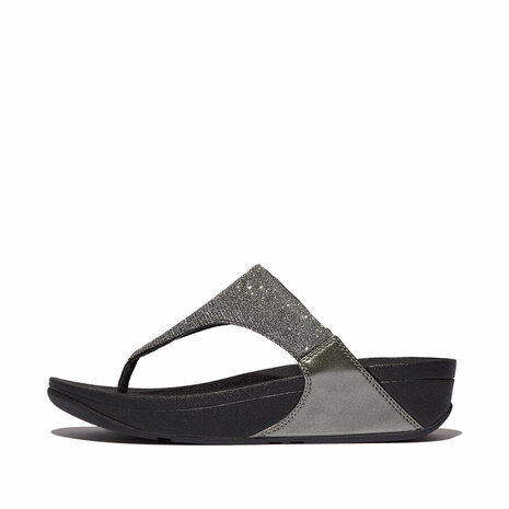 Fitflop Lulu Shimmerlux Toepost FZ7-054 Zilver