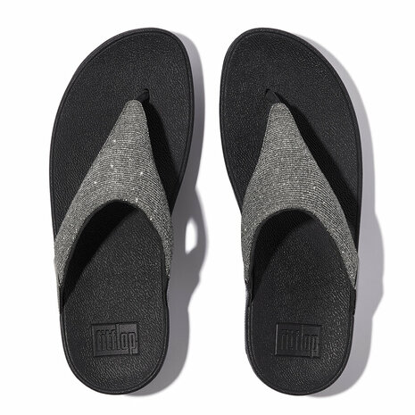 Fitflop Lulu Shimmerlux Toepost FZ7-054 Zilver