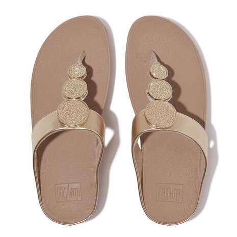 Fitflop Halo Bead Circle Metallic HJ1-C22 Beige
