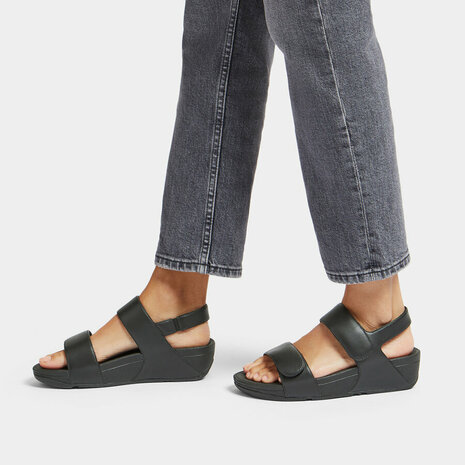 Fitflop Lulu Adjustable leather FV8-090 Zwart