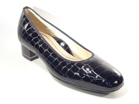Ara 11838-26 pumps zwart kroko H  Mt. 3-7½