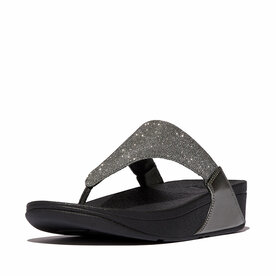 Fitflop Lulu Shimmerlux Toepost FZ7-054 Zilver