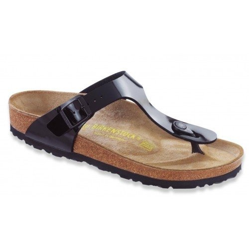 Birkenstock gizeh zwart lak clearance