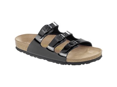 Birkenstock Florida Zwart Lak 154421 / 154423 - Vedder Schoenen