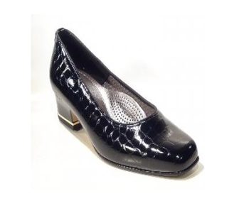 Ara Pump Zwart kroko lak 41859-06 H - Vedder Schoenen
